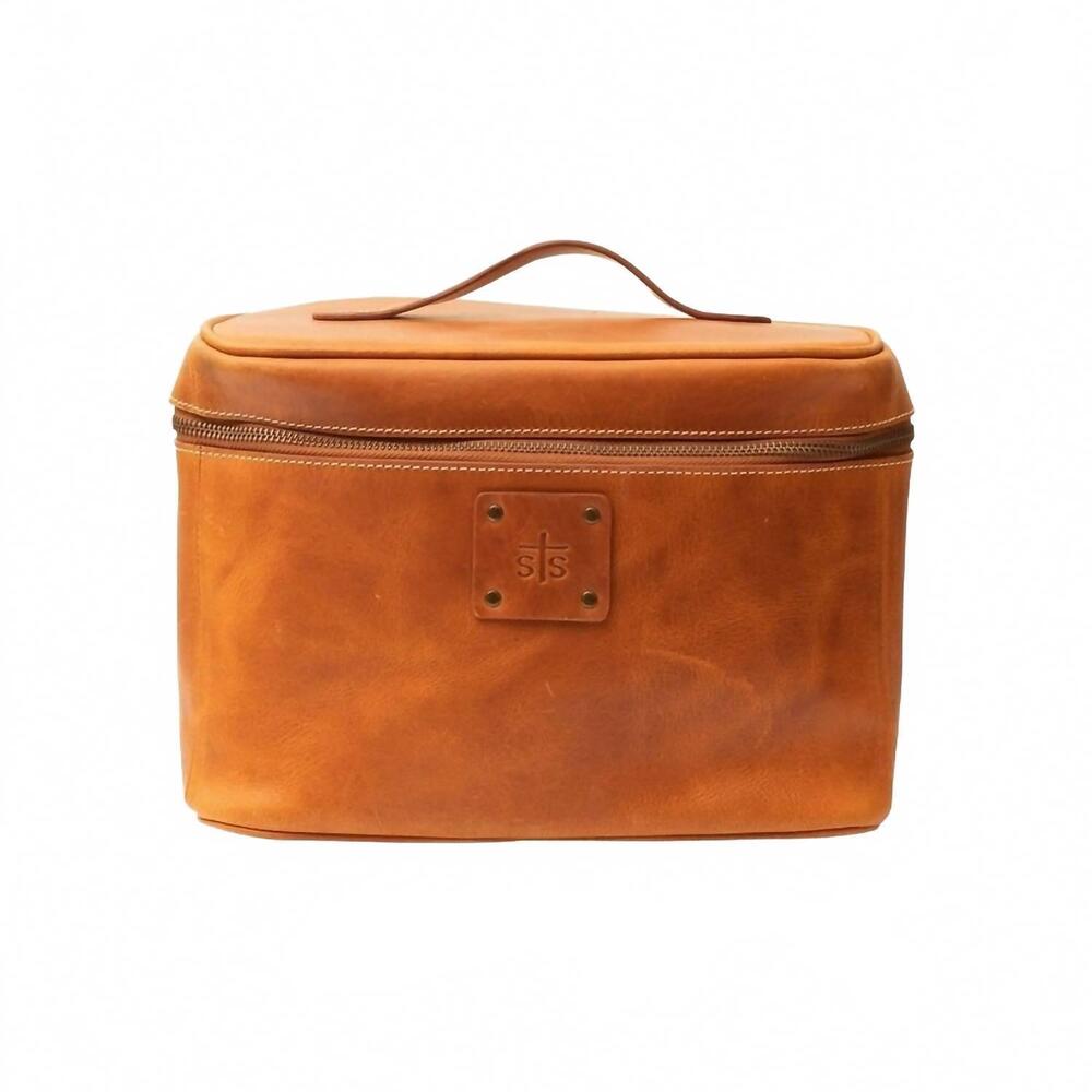 NEW STS RANCHWEAR women's bliss train case western bag in brown